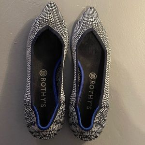 EUC size 11.5 Rothy’s navy herringbone